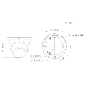 KAMERA IP IPC-HDW2649TM-S-IL-0280B WizSense Smart Dual Light - 6 Mpx 2.8 mm DAHUA