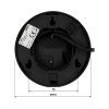 KAMERA IP IPC-HDW2849T-S-LED-0280B-PRO-BLACK WizSense WizColor - 8 Mpx 2.8 mm DAHUA