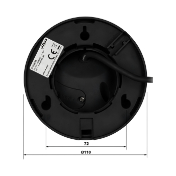 KAMERA IP IPC-HDW2849T-S-LED-0280B-PRO-BLACK WizSense WizColor - 8 Mpx 2.8 mm DAHUA