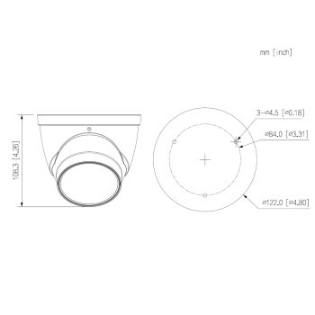 KAMERA IP IPC-HDW3649T-ZS-IL-27135-BLACK Smart Dual Light AcuPick WizSense - 6 Mpx 2.7 ... 13.5 mm - MOTOZOOM DAHUA
