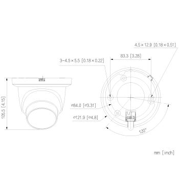 KAMERA IP IPC-HDW5459TM-ASE-IL-0280B Smart Dual Light WizMind - 4 Mpx 2.8 mm DAHUA