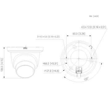 KAMERA IP IPC-HDW5559TM-ASE-IL-0280B WizMind - 5 Mpx 2.8 mm DAHUA