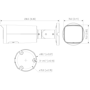 KAMERA IP IPC-HFW2249T-AS-IL-0360B Smart Dual Light WizSense - 1080p 3.6 mm DAHUA