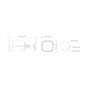 KAMERA IP IPC-HFW2449TL-S-LED-0360B-PRO WizSense WizColor - 4 Mpx 3.6 mm DAHUA