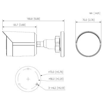 KAMERA IP IPC-HFW2649S-S-IL-0280B-BLACK Smart Dual Light WizSense - 6 Mpx 2.8 mm DAHUA