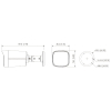 KAMERA IP IPC-HFW2849TL-S-LED-0280B-PRO-BLACK WizSense WizColor - 8 Mpx 4K UHD 2.8 mm DAHUA