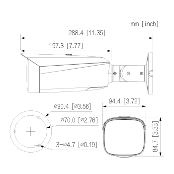KAMERA IP IPC-HFW3649T1-ZAS-PV-2712-PRO WizColor TiOC PRO WizSense - 6 Mpx 2.7 ... 12 mm - MOTOZOOM DAHUA