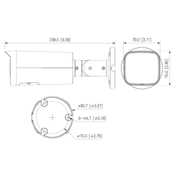 KAMERA IP IPC-HFW3849T-ZAS-IL-27135 Smart Dual Light WizSense - 8 Mpx 4K UHD 2.7 ... 13.5 mm - MOTOZOOM DAHUA