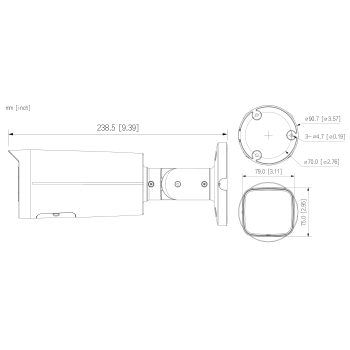 KAMERA WANDALOODPORNA IP IPC-HFW5459T-ASE-IL-0280B Smart Dual Light WizMind - 4 Mpx 2.8 mm DAHUA