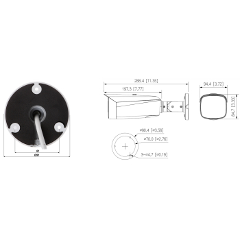 KAMERA WANDALOODPORNA IP IPC-HFW5459T1-ASE-PV-0280B-PRO WizColor WizMind - 4 Mpx 2.8 mm DAHUA