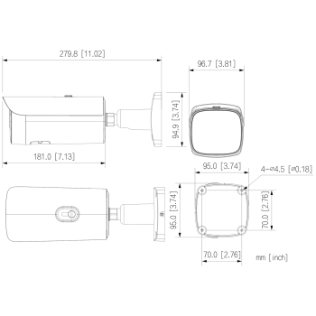 KAMERA IP IPC-HFW5859E1-ZE-IL-2712 Smart Dual Light WizMind - 8 Mpx 2.7 ... 12 mm DAHUA