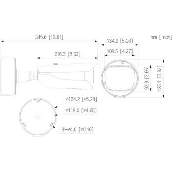 KAMERA WANDALOODPORNA IP IPC-HFW7442H-Z-2712F-DC12AC24V-X - 4 Mpx 2.7 ... 12 mm - MOTOZOOM DAHUA
