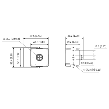 KAMERA IP IPC-HUM4431S1-L4-AS-0280B PINHOLE - 4 Mpx 2.8 mm DAHUA