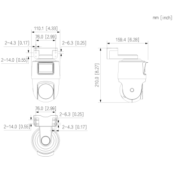 KAMERA PT IP OBROTOWA ZEWNĘTRZNA IPC-PTS2249B-E2-S-PV-LED-0360B-PRO WizColor Active Deterrance - 1080p 3.6 mm DAHUA