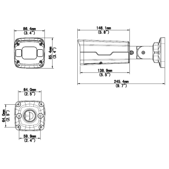 KAMERA WANDALOODPORNA IP IPC2328SB-DZK-I0 - 8.3 Mpx 2.8 ... 12 mm - MOTOZOOM UNIVIEW