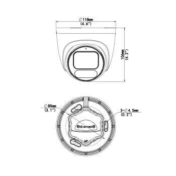 KAMERA IP IPC3626LE-ADF28K-WP OwlView Wise-ISP - 6 Mpx 2.8 mm UNIVIEW