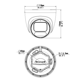 KAMERA IP IPC3628LE-ADF40K-WP OwlView Wise-ISP - 8.3 Mpx 4K UHD 4 mm UNIVIEW