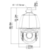 KAMERA IP SZYBKOOBROTOWA IPC6624SR-X33-VF LightHunter - 4 Mpx 4.5 ... 148.5 mm UNIVIEW