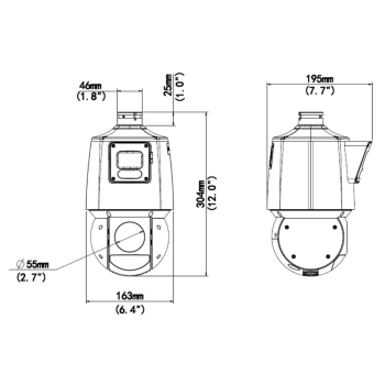 KAMERA IP SZYBKOOBROTOWA IPC94144SFW-X25-F40C LightHunter - 4 Mpx 4.8 ... 120 mm UNIVIEW