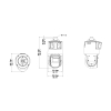KAMERA IP SZYBKOOBROTOWA IPC98246EFW-X42-W-VH1 PANORAMICZNA - 4 Mpx, 6 Mpx, 6 ... 252 mm, 2 x 2.2 mm UNIVIEW