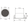 SIECIOWY GŁOŚNIK SUFITOWY IPS301015-S 15 W UNIVIEW