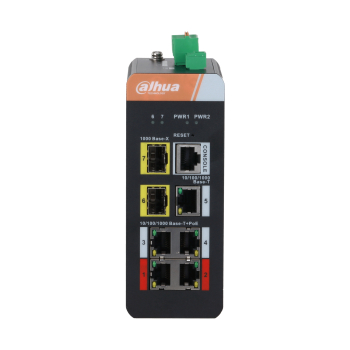 SWITCH PRZEMYSŁOWY   IS4207-4GT-120 5-PORTOWY + 2 x SFP DAHUA