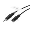 PRZEWÓD J-W3.5/J-G3.5/1.5MB Jack TRS 3.5 mm WTYK / Jack TRS 3.5 mm GNIAZDO 1.5 m Lanberg