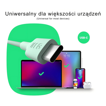 PRZEWÓD KABGC100PS200SW USB-C/USB-C PowerStream 2.0 m Green Cell