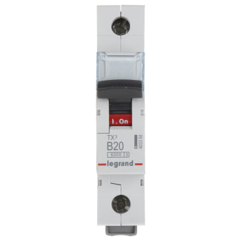 WYŁĄCZNIK NADPRĄDOWY LE-403358 JEDNOFAZOWY 20 A TYP B LEGRAND