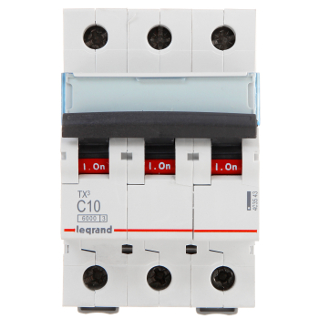 WYŁĄCZNIK NADPRĄDOWY LE-403543 TRÓJFAZOWY 10 A TYP C LEGRAND
