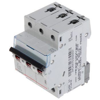 WYŁĄCZNIK NADPRĄDOWY LE-403543 TRÓJFAZOWY 10 A TYP C LEGRAND