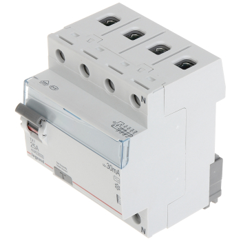 WYŁĄCZNIK RÓŻNICOWOPRĄDOWY LE-411707 TRÓJFAZOWY, TYP AC 30 mA 25 A LEGRAND