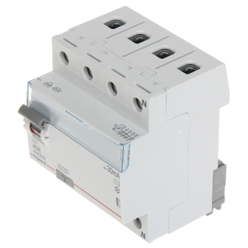 WYŁĄCZNIK RÓŻNICOWOPRĄDOWY LE-411708 TRÓJFAZOWY, TYP AC 30 mA 40 A LEGRAND