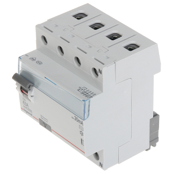 WYŁĄCZNIK RÓŻNICOWOPRĄDOWY LE-411709 TRÓJFAZOWY, TYP AC 30 mA 63 A LEGRAND