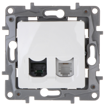 GNIAZDO KOŃCOWE RJ-11 + RJ-45 LE-764570 Niloe LEGRAND