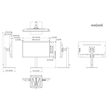 MONITOR VGA, HDMI, DP LM22-B201A 21.45 
