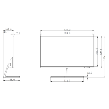 MONITOR VGA, HDMI, AUDIO LM24-B200S 23.8 