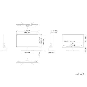 MONITOR HDMI, DP, AUDIO LM27-B221 27 
