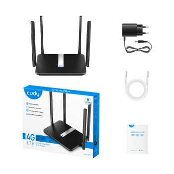 ROUTER 4G LTE LT500 2.4 GHz 5 GHz, 867 Mb/s + 300 Mb/s CUDY