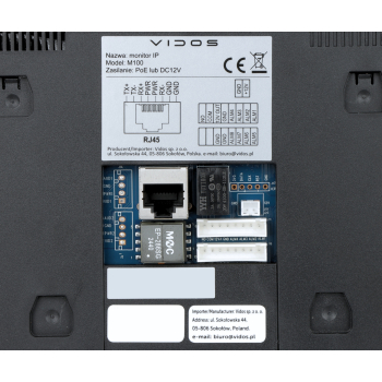 PANEL WEWNĘTRZNY M100-X Vidos IPX