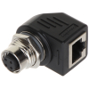 PRZEJŚCIE KĄTOWE M12D-G/RJ45-G