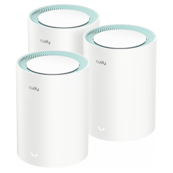 DOMOWY SYSTEM WI-FI MESH M1300(3-PACK) 2.4 GHz, 5 GHz, 300 Mb/s + 867 Mb/s CUDY