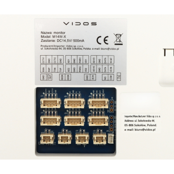 PANEL WEWNĘTRZNY M14W-X VIDOS