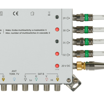 MULTISWITCH PRZELOTOWY   MS-508 5 WEJŚĆ / 8 WYJŚĆ SIGNAL PRO