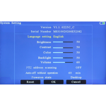 MONITOR AHD, HD-CVI, HD-TVI, PAL MS-ACT50-4K 5 