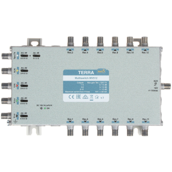 MULTISWITCH MV-512 5 WEJŚĆ / 12 WYJŚĆ TERRA
