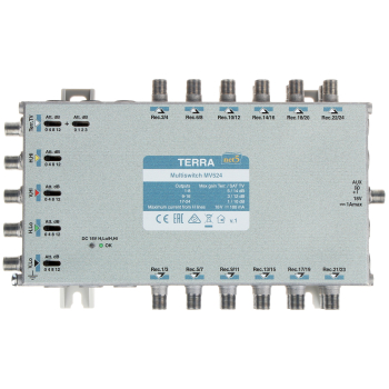 MULTISWITCH MV-524 5 WEJŚĆ/24 WYJŚCIA TERRA