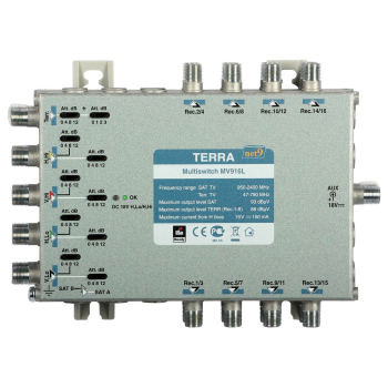 MULTISWITCH MV-916L 9 WEJŚĆ / 16 WYJŚĆ TERRA