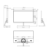 MONITOR VGA, HDMI MW-LC24-E 24 