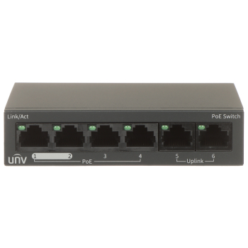 SWITCH POE NSW2020-6T-POE-IN 4-PORTOWY UNIVIEW